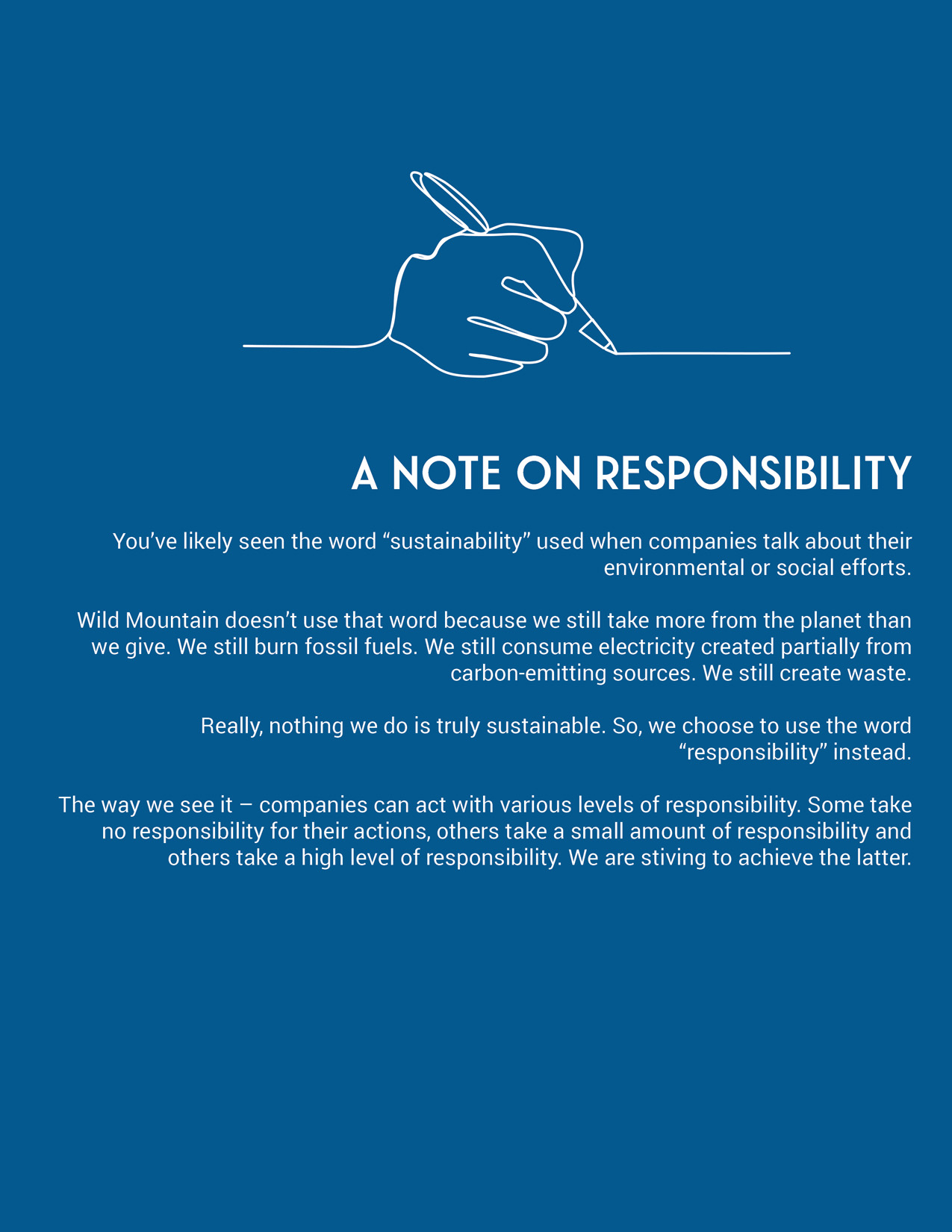 A Note On Responsibility